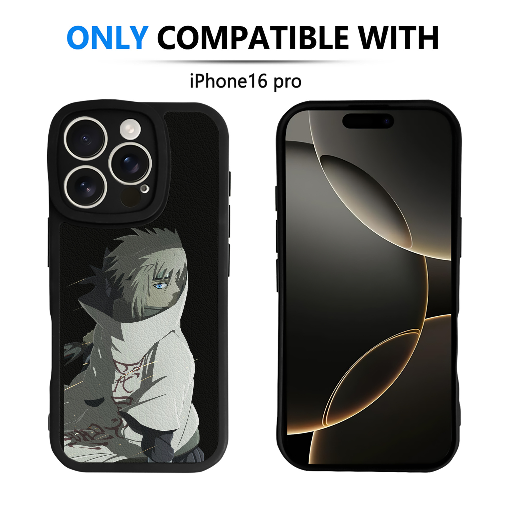 （画像用） NARUTO -ナルト- 波風 ミナト Namikaze Minato 【iPhone 16シリーズ対応】シリコンスマホケース（レザー調） 材質：シリコン